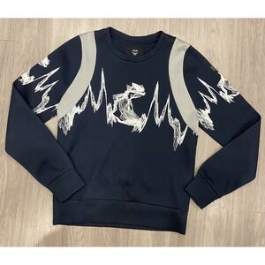 MCM Christopher Raeburn Pullover Sweatshirt Mens Size Small S * Some Wear* Blue